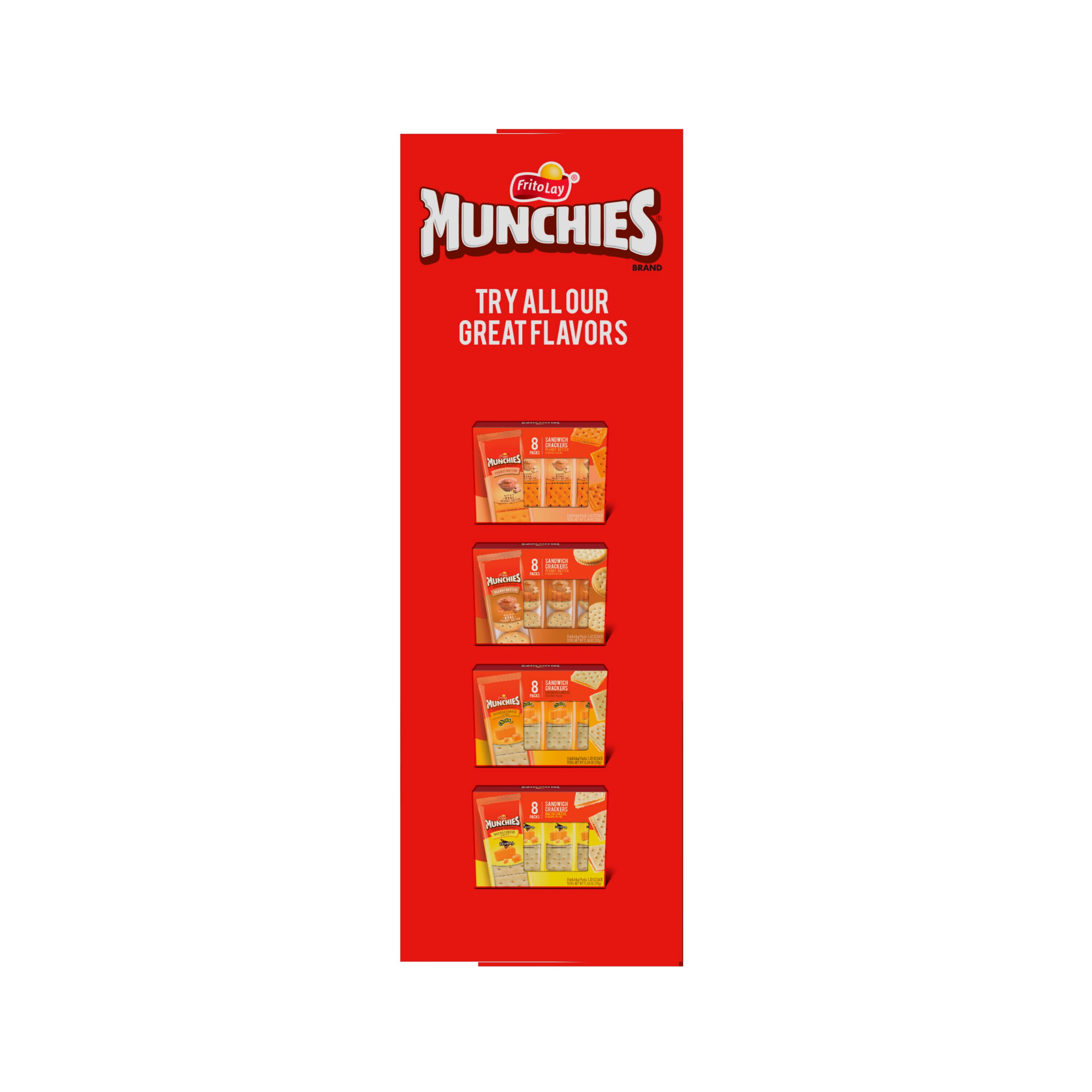 Munchies Munchies Doritos Sandwich Crackers Jalapeno Cheddar Cheese Artificially Flavored 1.38