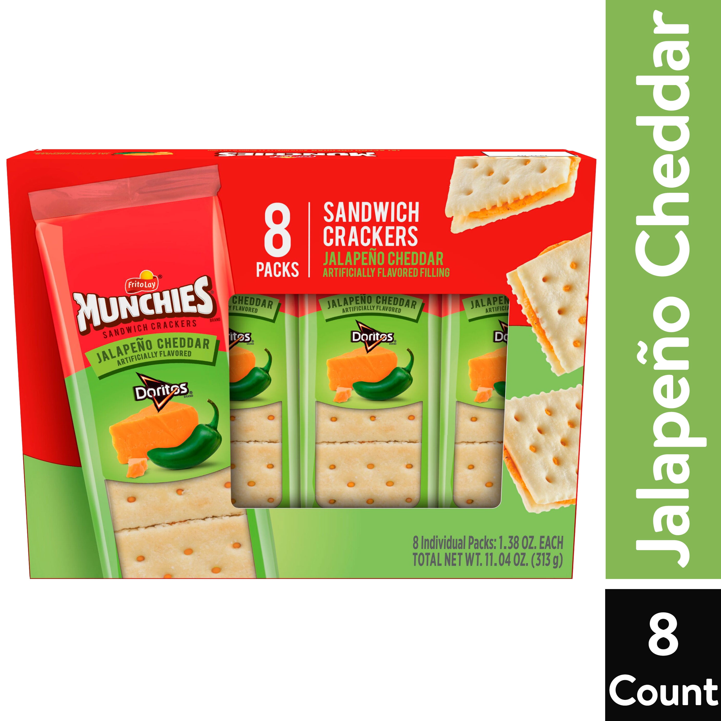Frito Lay Munchies Jalapeno Cheddar Sandwich Crackers - Shop Crackers