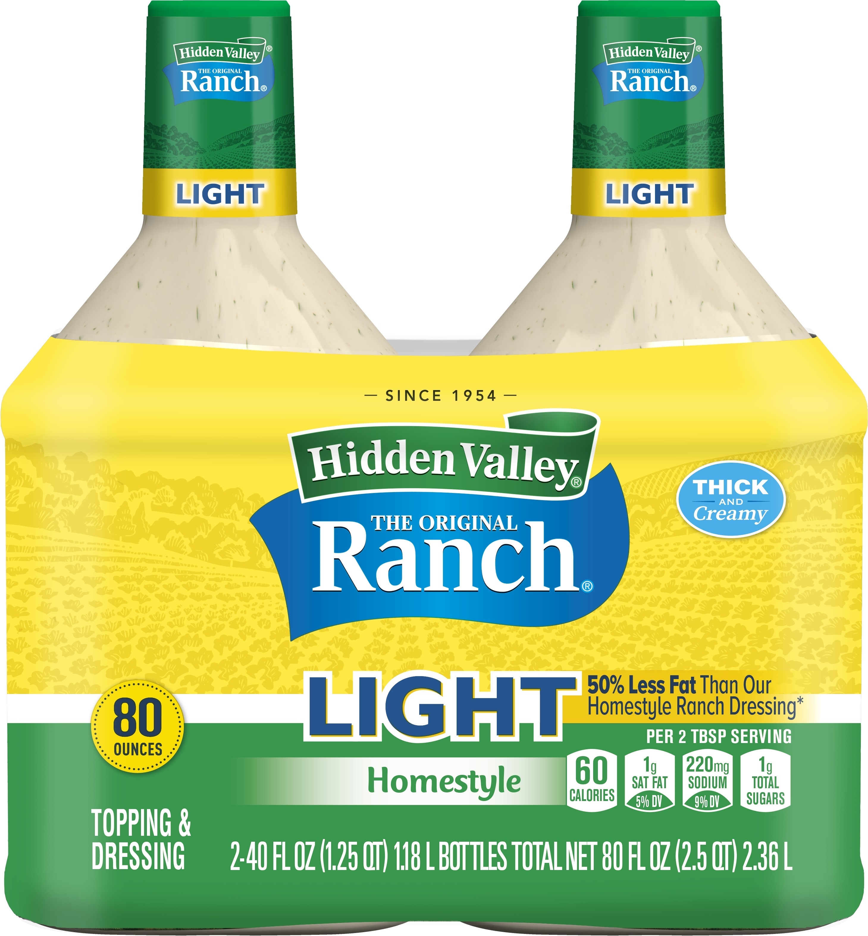 Buy Hidden Valley Original Ranch Homestyle Sixty Calories Salad ...